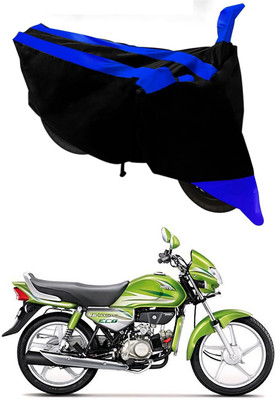 MMSSTAR Waterproof Two Wheeler Cover for Hero(HF Deluxe Eco, Blue, Black)