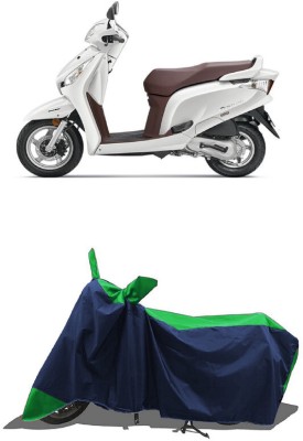 SUGASHRI Waterproof Two Wheeler Cover for Honda(Aviator, Green, Blue)