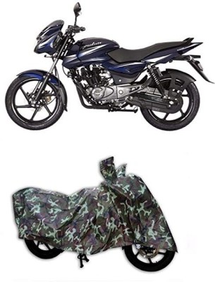 autokaar Waterproof Two Wheeler Cover for Bajaj(Pulsar 160 NS DTS-i, Green, Blue)