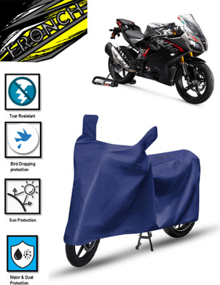 FRONCH Waterproof Two Wheeler Cover for TVS(Apache RTR 165 RP, Blue)