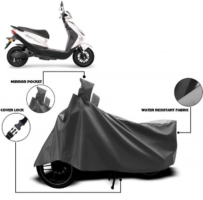 MMSSTAR Waterproof Two Wheeler Cover for Ampere(Reo Elite, Grey)