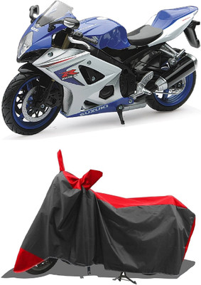 GROFATIK Two Wheeler Cover for Suzuki(GSX R1000, Red)
