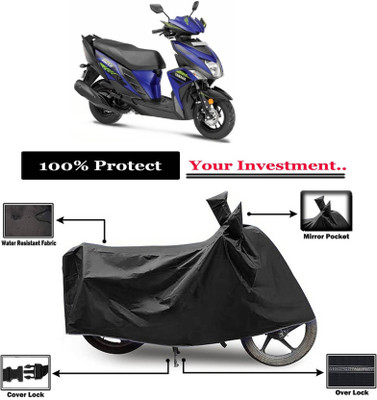 KEDIT Two Wheeler Cover for Yamaha(Cygnus Ray ZR, Black)