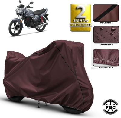 FBC Waterproof Two Wheeler Cover for Honda(Shine, Maroon)