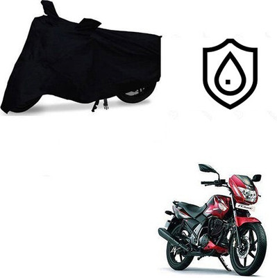 MMSSTAR Waterproof Two Wheeler Cover for TVS(Flame, Black)