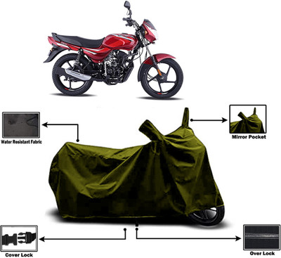 Amexride Two Wheeler Cover for Bajaj(CT100, Green)