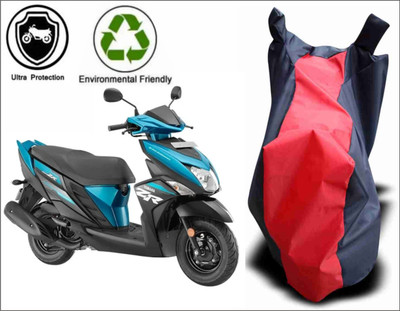 Mdstar Waterproof Two Wheeler Cover for Yamaha(Ray ZR, Red, Blue)