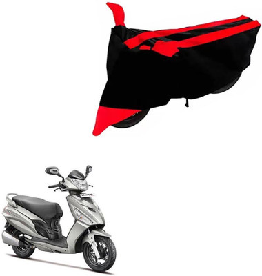 DeepShakshi AUTOMOTIVE Two Wheeler Cover for Hero(Maestro, Black, Red)