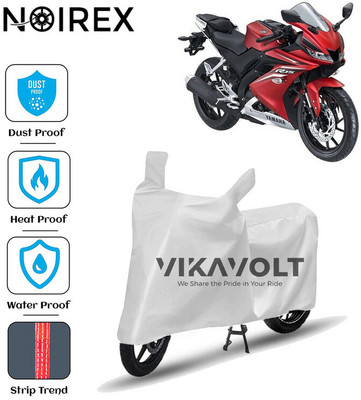 NOIREX Waterproof Two Wheeler Cover for Yamaha(YZF R15 V3.0, Silver)