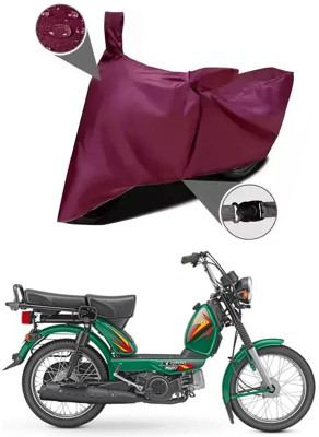 KEDIT Two Wheeler Cover for TVS(XL 100 Heavy Duty, Maroon)