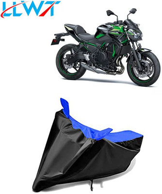 KPIND Waterproof Two Wheeler Cover for Kawasaki(Z650, Black, Blue)