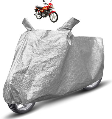 MOCKHE Waterproof Two Wheeler Cover for Hero(HF Deluxe, Silver)