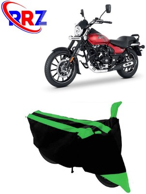 RRZ Waterproof Two Wheeler Cover for Bajaj(Avenger Street 160, Black, Green)