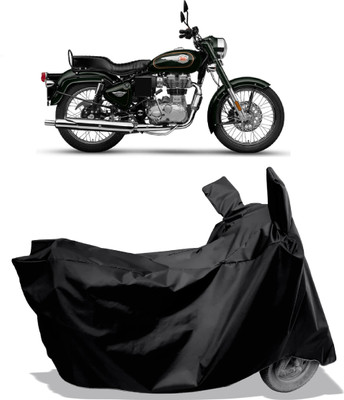 Amexride Two Wheeler Cover for Royal Enfield(Standardv, Black)