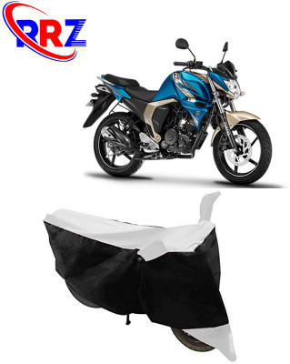 RRZ Waterproof Two Wheeler Cover for Yamaha(FZ S V3.0 FI, Black, White)