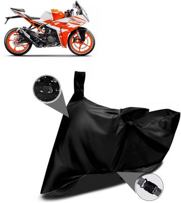 AutoGalaxy Waterproof Two Wheeler Cover for KTM(RC 125 BS6, Black)
