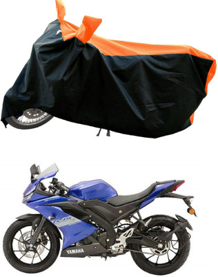 DeepShakshi AUTOMOTIVE Waterproof Two Wheeler Cover for Yamaha(YZF R15S BS6, Orange)