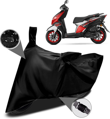 AutoGalaxy Waterproof Two Wheeler Cover for TVS(NTORQ, Black)