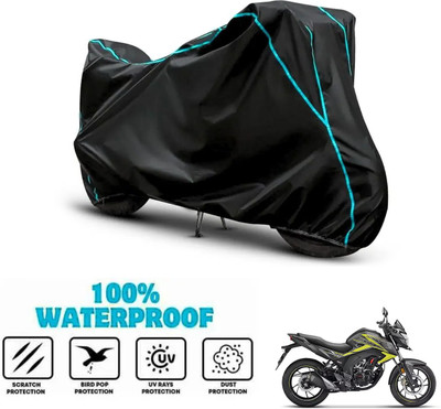 ANTHUB Waterproof Two Wheeler Cover for Honda(CB Hornet 160R, Black)