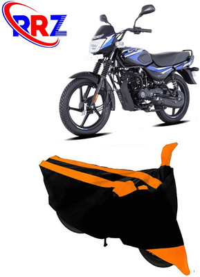 RRZ Waterproof Two Wheeler Cover for Bajaj(CT110, Black, Orange)