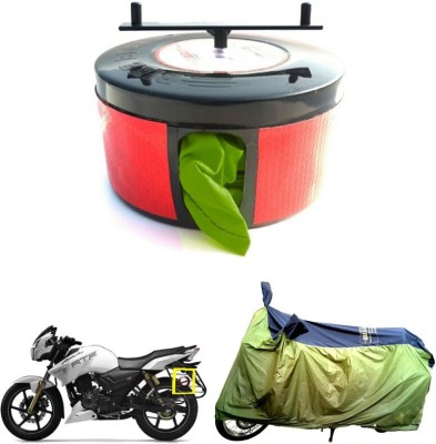 BIKE BLAZER Waterproof Two Wheeler Cover for TVS(Apache RTR 180, Green)