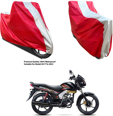 AutoGalaxy Waterproof Two Wheeler Cover for Mahindra(Centuro NXT, Silver, Red)