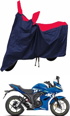 MMSSTAR Waterproof Two Wheeler Cover for Suzuki(Gixxer SF, Red, Blue)