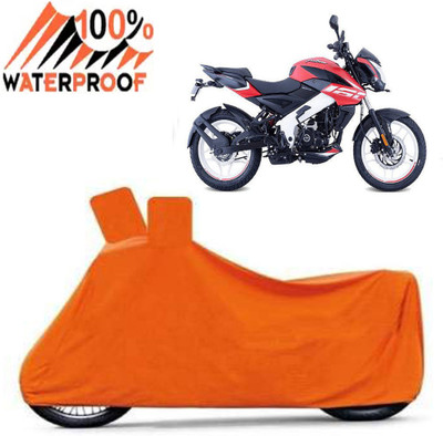 Autoinnovation Waterproof Two Wheeler Cover for Bajaj(Pulsar NS-160, Orange)
