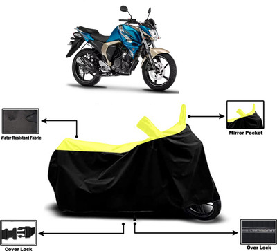 Amexride Two Wheeler Cover for Yamaha(FZ S FI (V 2.0), Yellow)
