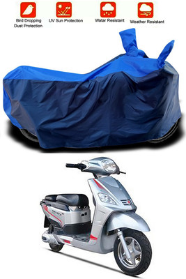 MMSSTAR Waterproof Two Wheeler Cover for Hero(Electric NYX e5, Blue, Blue)