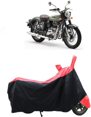 Coxtor Waterproof Two Wheeler Cover for Royal Enfield(Classic 350, Red)
