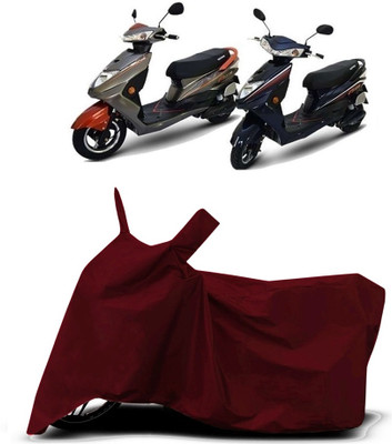 VESMEI Two Wheeler Cover for Okinawa(Ridge Plus, Red)