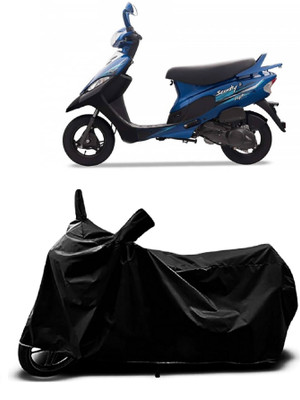 MMSSTAR Waterproof Two Wheeler Cover for TVS(Pep+ BS6, Black)