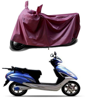 APNEK Waterproof Two Wheeler Cover for Lohia(Fame, Maroon)