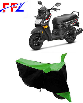 FFZ Two Wheeler Cover for Honda(Cliq, Black, Green)