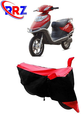 AutoGalaxy Waterproof Two Wheeler Cover for Hero Electric(Electric Flash, Black, Red)