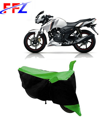 FFZ Two Wheeler Cover for TVS(Apache 150, Black, Green)