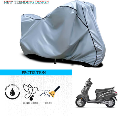 ANTHUB Waterproof Two Wheeler Cover for Honda(Activa 4G, Silver)