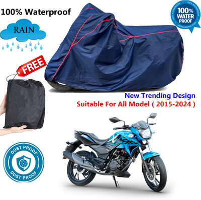 AutoGalaxy Waterproof Two Wheeler Cover for Hero(Xtreme 200R, Blue, Red)