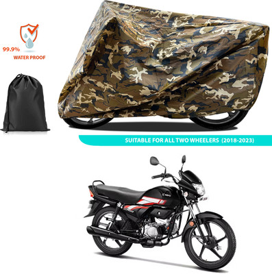 CODOKI Two Wheeler Cover for Hero(CD deluxe, Yellow)