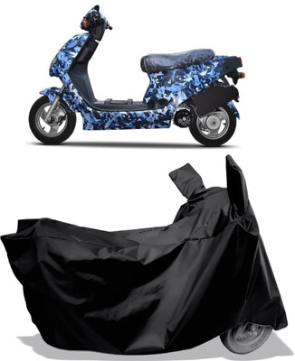 Amexride Two Wheeler Cover for Hero Electric(Electric AXLHE-20 BS6, Black)