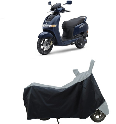 Coxtor Waterproof Two Wheeler Cover for TVS(iQube Electric, Grey)