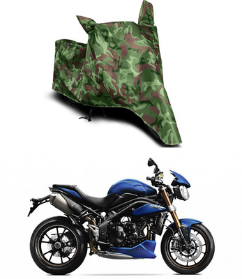 Mdstar Waterproof Two Wheeler Cover for Triumph(Speed Triple, Multicolor)