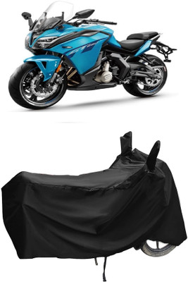 Autoprime Two Wheeler Cover for CFMoto(650GT BS6, Black)