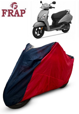 Frap Two Wheeler Cover for TVS(Jupiter, Red, Black)
