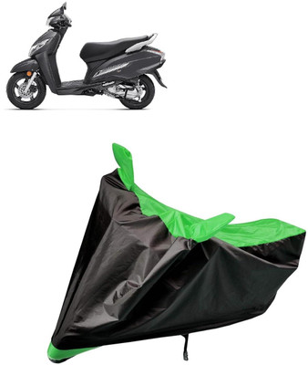 aksmit Two Wheeler Cover for Hero(Activa 125, Black, Green)