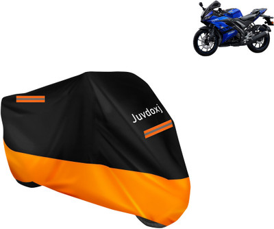 Juvdoxj Waterproof Two Wheeler Cover for Yamaha(R15 V3, Orange)