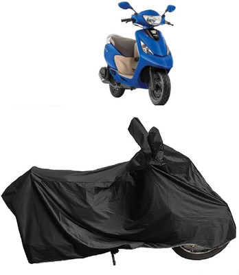 MMSSTAR Waterproof Two Wheeler Cover for TVS(Zest 110, Black)