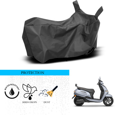 ANTHUB Waterproof Two Wheeler Cover for TVS(iQube Electric, Black)