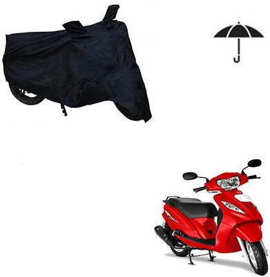 MMSSTAR Waterproof Two Wheeler Cover for TVS(Wego, Black)